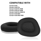 2 PCS Replacement Earpads for Corsair Void Pro Elite, Style: