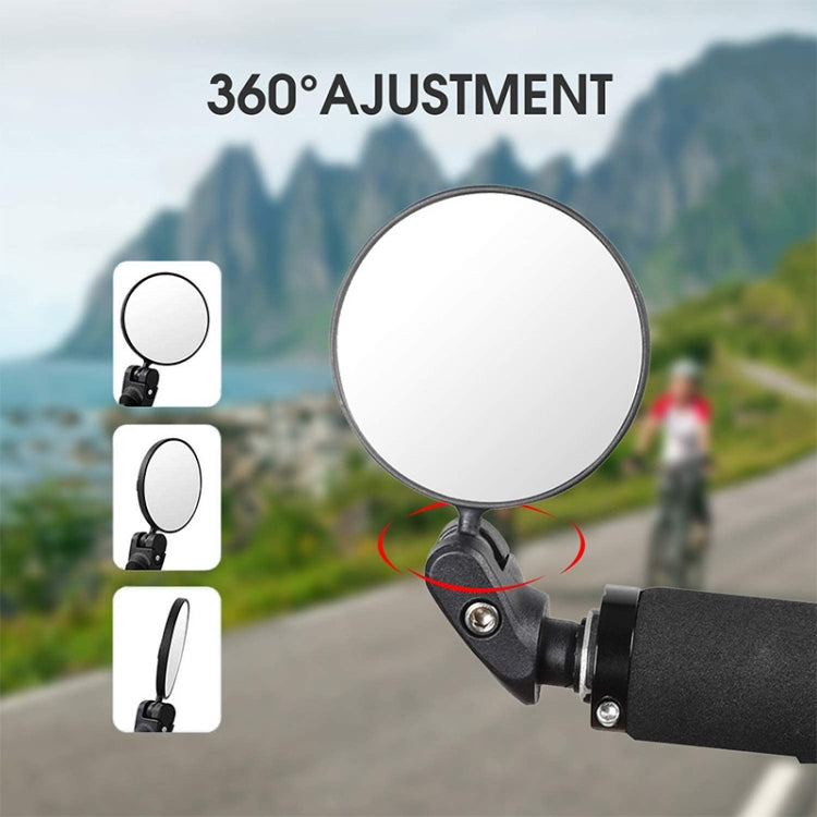 Bicycle Convex Rearview Mirror Large View 360 Degree Rotating Mirror