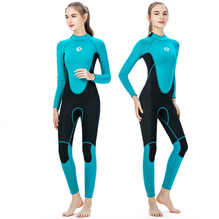 SLINX Women Slim Sun Protection Warm Wetsuit Long -Sleeved Full Body Snorkeling Surfing
