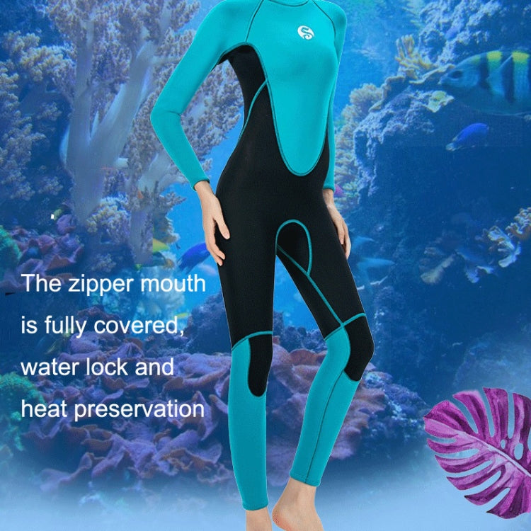 SLINX Women Slim Sun Protection Warm Wetsuit Long -Sleeved Full Body Snorkeling Surfing
