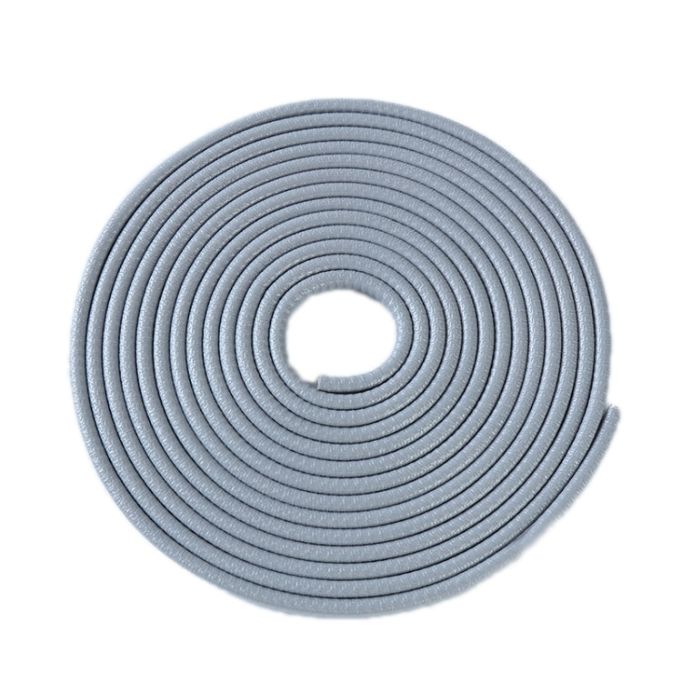 5m U-shaped Non-stick Car Rubber Seal Bumper — White