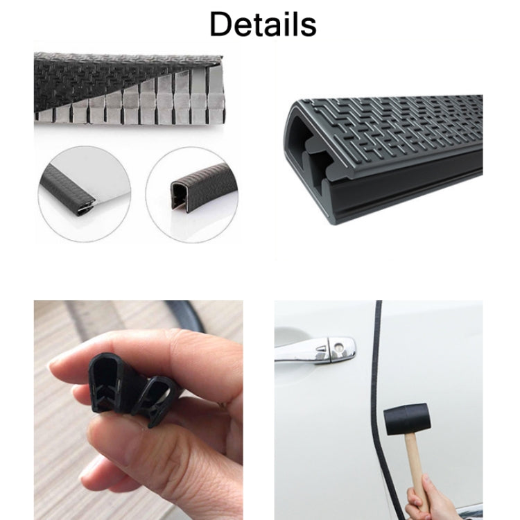 5m U-shaped Non-stick Car Rubber Seal Bumper