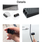 5m U-shaped Non-stick Car Rubber Seal Bumper