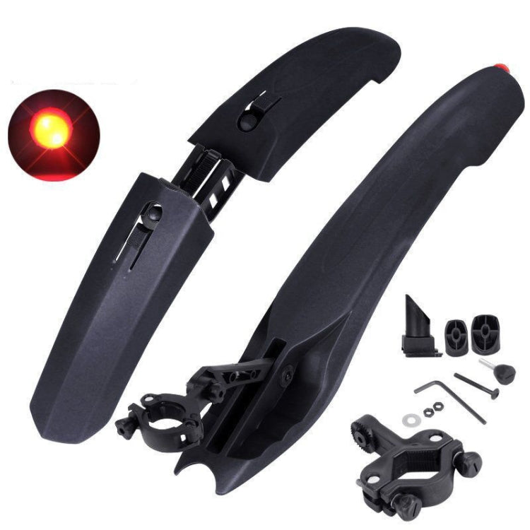 2632 Bicycle Quick Release Mudguards, Style: — Widened (Black)