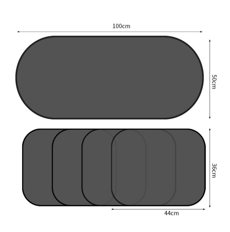Non-Porous Suction Cup Car Mesh Sunshade