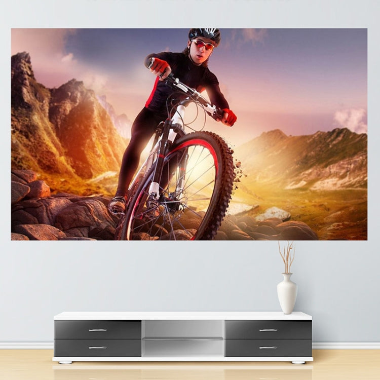 Folding Metal Anti-Light HD Projection Curtain, Size: — 120 inch 16:9 266x148cm