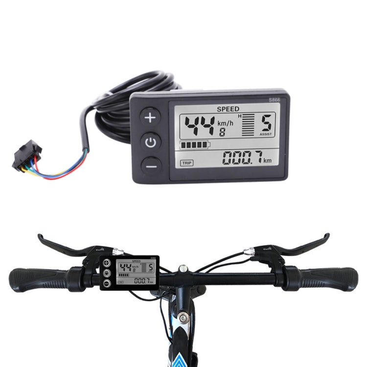 S866 Electric Bicycle Mountain Bike LCD Meter