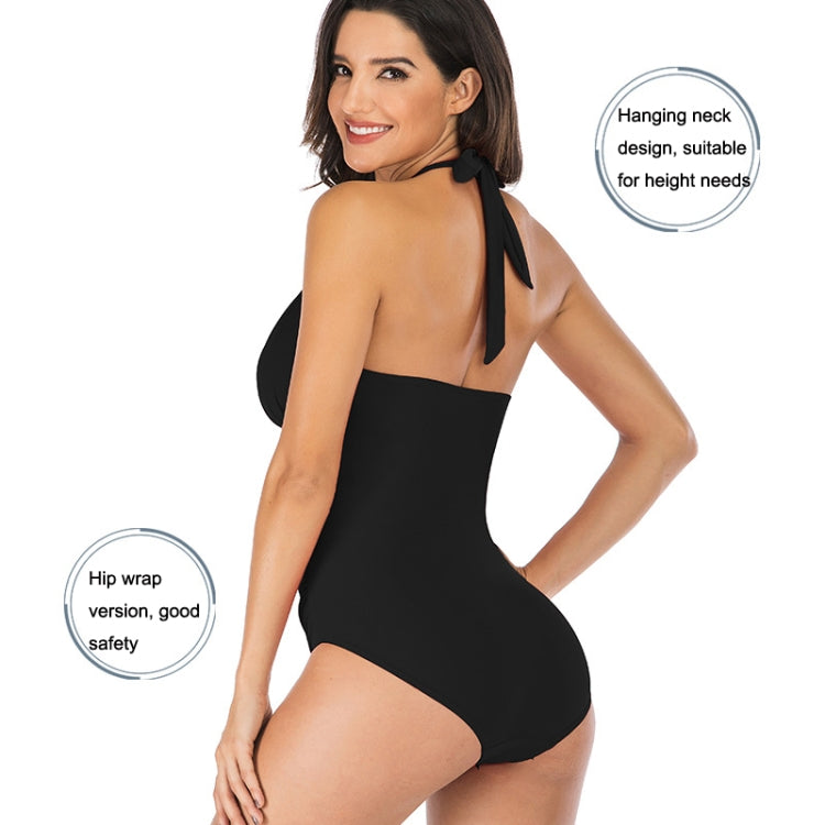 DS40 Ladies Slim and Conservative Halter Neck Swimsuit