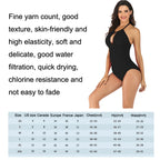 DS40 Ladies Slim and Conservative Halter Neck Swimsuit