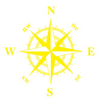 D-336 Car Compass Graphic Sticker Hood Car Body Universal Sticker — D-336