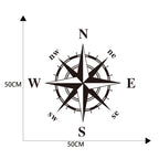 D-336 Car Compass Graphic Sticker Hood Car Body Universal Sticker — White