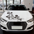 D-908 Summer Flower Totem PVC Car Hood Sticker — view 9