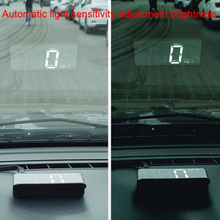 Speed Water Temperature Raising Instrument Panel HD Projector, Wireless Car OBD