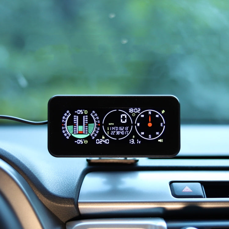 Car HUD Level Slope GPS Compass Altitude Display