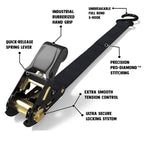 Motorcycle Car Fixed Cargo Ratchet Straps Trailer Tensioner