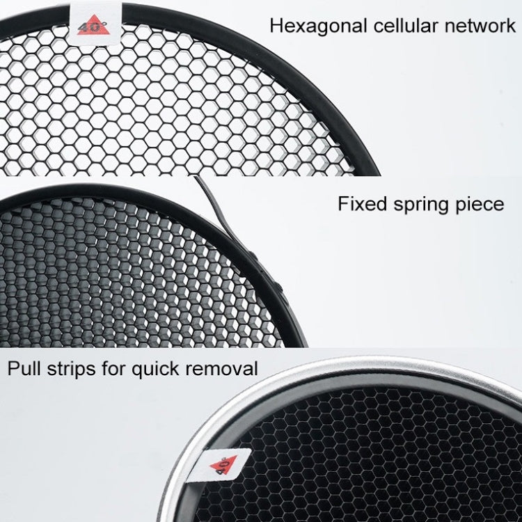 GODOX SN1002 Honeycomb Mesh Reflector Light Effect Accessory For 17cm Standard Cover, Density: