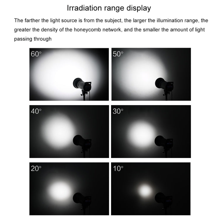 GODOX SN1002 Honeycomb Mesh Reflector Light Effect Accessory For 17cm Standard Cover, Density: