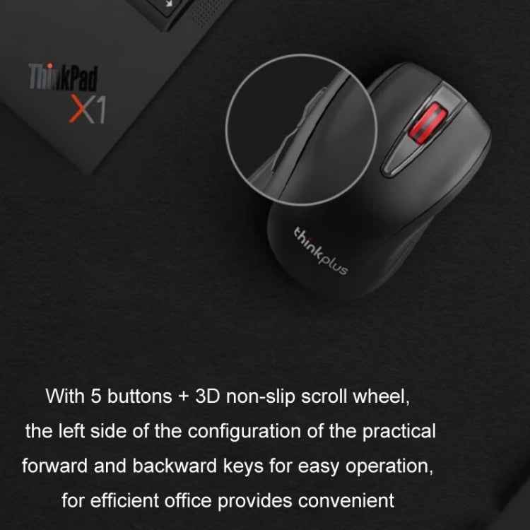 Lenovo Thinkplus High-Precision Wireless Mouse Ergonomic Design Gaming Office Mouse