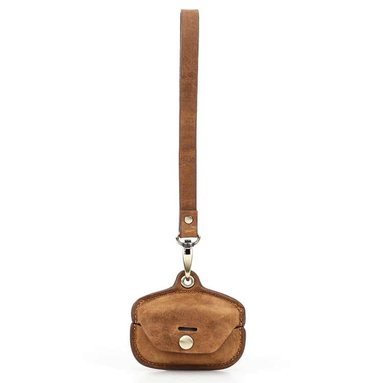 Crazy Horse Leather Wireless Bluetooth Earphone Cover For Sony WF-1000XM4