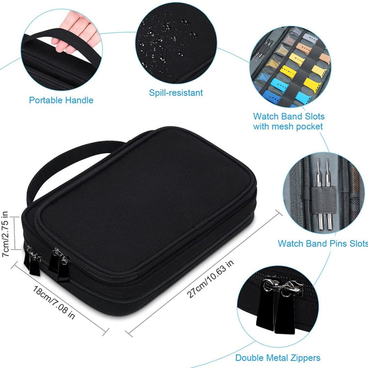 Multifunction Watch Strap Data Line 36 Slots Storage Bag