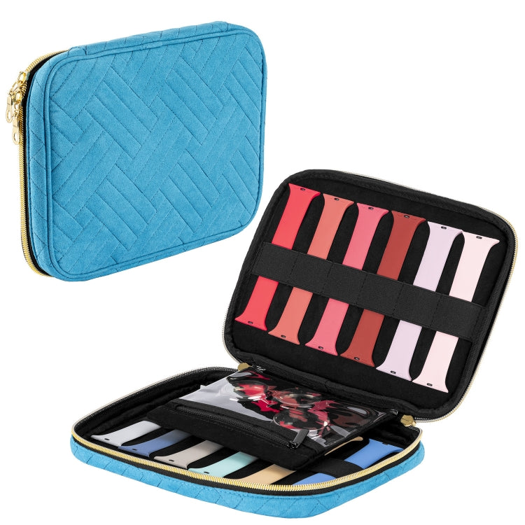 Velvet Watch Strap Watch Accessories Storage Bag — Pink S