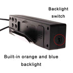 Car Inside And Outside Dual Temperature+Clock+Voltage LED Electronic Display