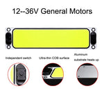 2PCS Car Cab LED Reading Light COB Truck Interior Light Dome Lamp