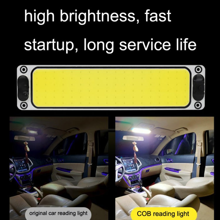 2PCS Car Cab LED Reading Light COB Truck Interior Light Dome Lamp