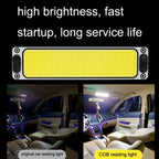2PCS Car Cab LED Reading Light COB Truck Interior Light Dome Lamp