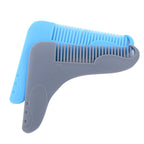 5PCS Beard -Shaped Template Comb Beard Shaped Comb Color Random Delivery, Style: — L Shape