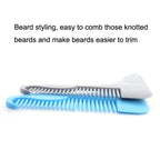 5PCS Beard -Shaped Template Comb Beard Shaped Comb Color Random Delivery, Style: — view 4