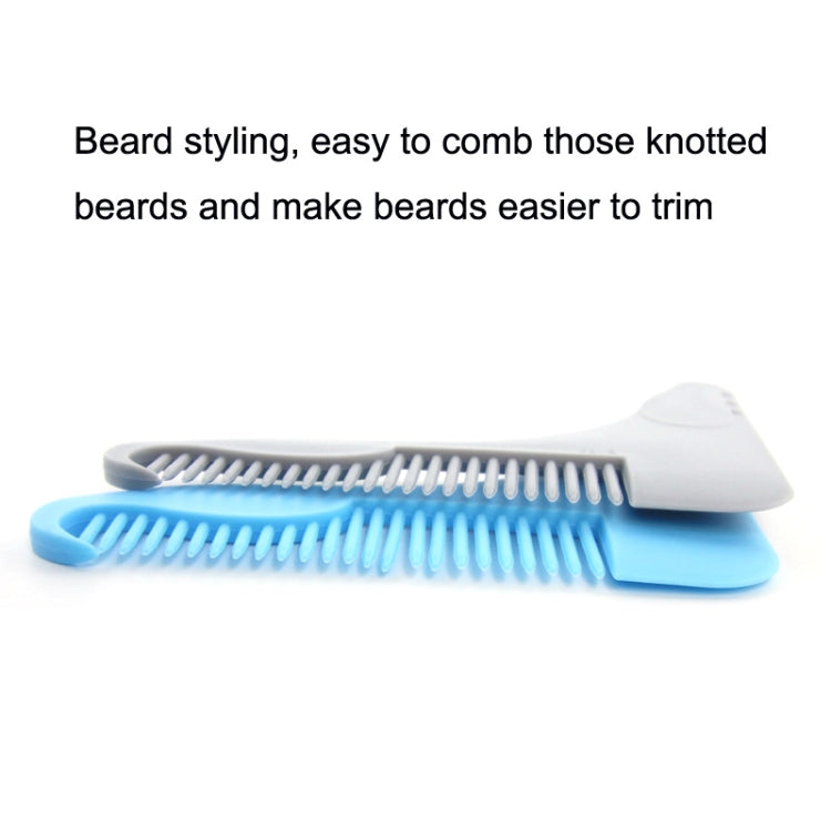 5PCS Beard -Shaped Template Comb Beard Shaped Comb Color Random Delivery, Style: — view 4