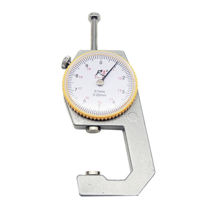 CHIXI Handheld Thickness Gauge Paper Thickness Gauge — Mid-range 0-20mm Flat Head