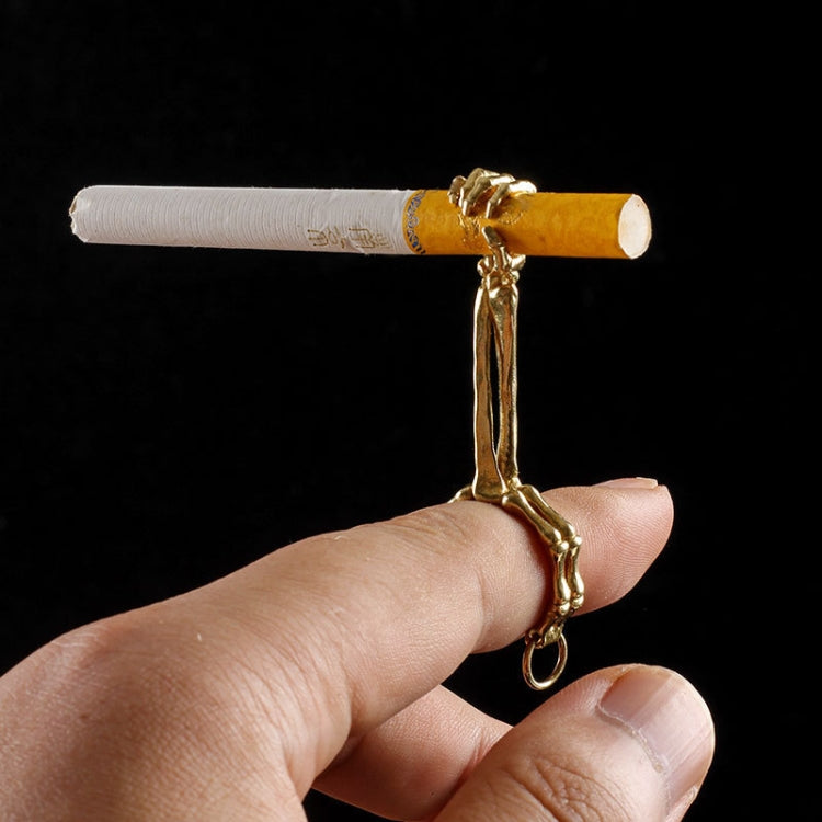 Skull Hand Game Cigarette Clip Electroplating Ring