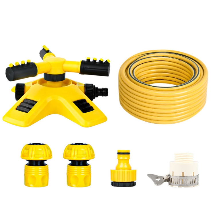 360 Degrees Rotating Watering Device, Style: — With 4 PCS 4-point Connector and 10m 4-point Tube