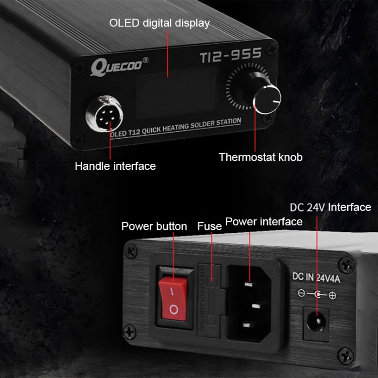QUECOO 1.3-inch Screen Constant Temperature Soldering Iron