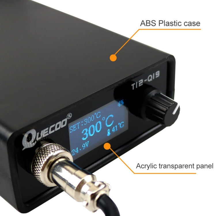 QUECOO 1.3 Inch Display Soldering Station with Handle