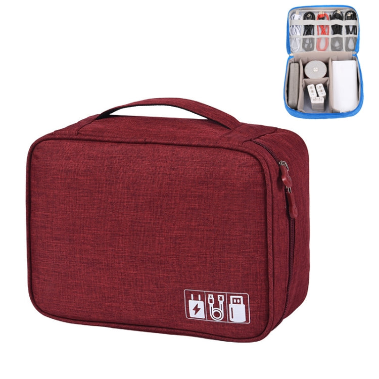 Multifunctional Cationic Digital U Disk Data Cable Storage Bag — a15 Grey