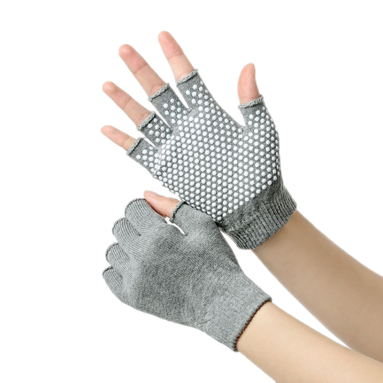 Ladies Non-Slip Fingerless Aerial Yoga Aid Gloves