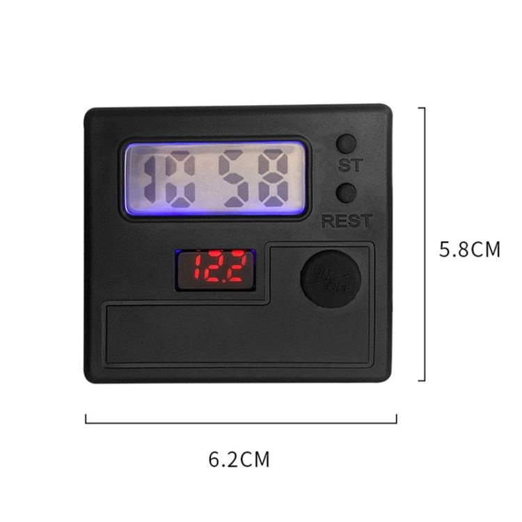 Motorcycle Clock Digital Display Dual USB Phone Charger Waterproof 5V 3A Fast Charge