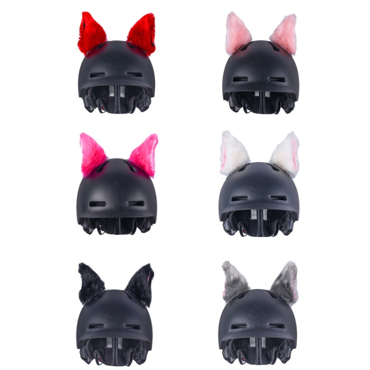 4PCS Motorcycle Plush Ear Helmet Decoration