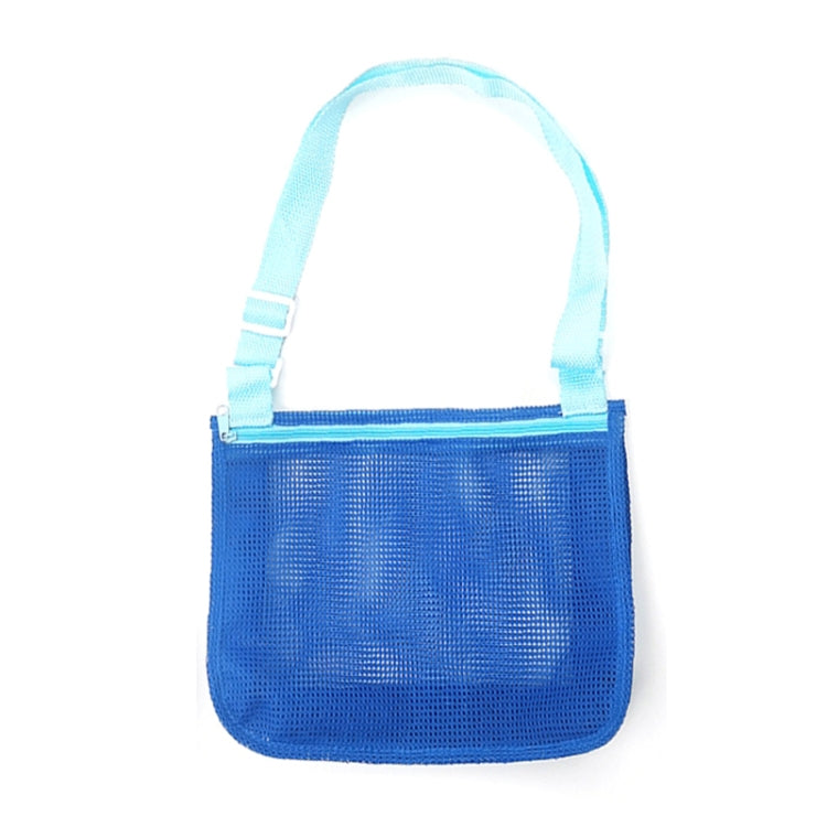 Children Shell Collection Bag Beach Toys Organizer Storage Bag — Toys Storage Bag(Green Royal Blue)