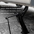 Portable Car Jack Z Type Hand Crank Tire Changing Tool