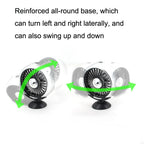 F102 Vehicle Dashboard Multi-function USB Colorful Lights Fan