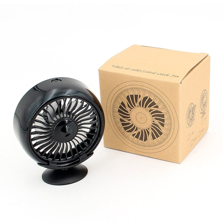 F102 Vehicle Dashboard Multi-function USB Colorful Lights Fan