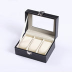 PU Leather Watch Storage Box Display Box, 3 Bit