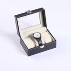 PU Leather Watch Storage Box Display Box, 3 Bit