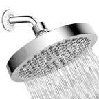 Round Electroplating Bathroom Shower Head, 6 inch