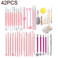 Clay Tool Hook Line Pen Pottery Carving Knife Set, 42 In 1