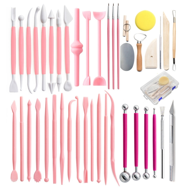 Clay Tool Hook Line Pen Pottery Carving Knife Set, 42 In 1